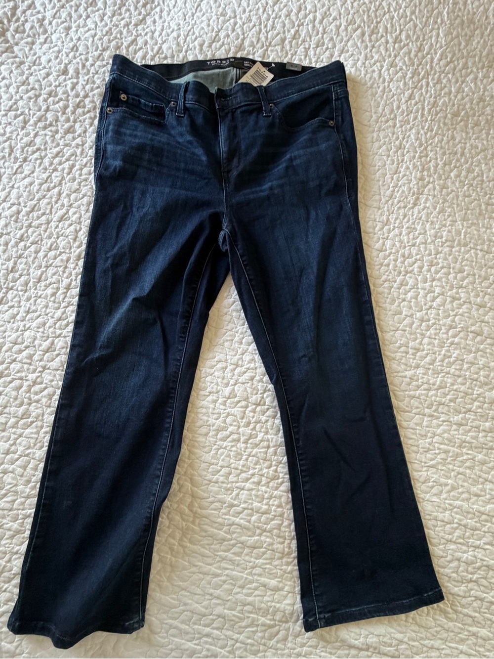 torrid Dark Blue sky, high kick boot super soft jeans NWT SIZE 12R run small